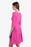 Roland Mouret Pink Stanhope Crepe Mini Dress Size 4