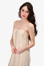 Jenni Kayne Beige Linen 'Margot' Sleeveless Midi Dress Size XS