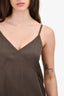 Jenni Kayne Brown Silk 'Rio' Midi Slip Dress Size XS