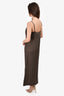Jenni Kayne Brown Silk 'Rio' Midi Slip Dress Size XS