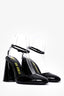 The Attico Black Patent Leather Round Toe 'Luz' Heels Size 38.5