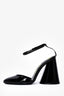 The Attico Black Patent Leather Round Toe 'Luz' Heels Size 38.5