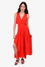 Maje Red Sleeveless Cutout Maxi Dress Size 1