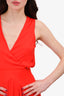 Maje Red Sleeveless Cutout Maxi Dress Size 1