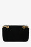 Gucci Black Velvet Marmont Mini Chain Crossbody Bag