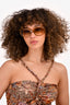 Louis Vuitton Gold Translucent Frame 'Obsession' Sunglasses