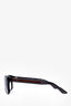 Gucci Black Acrylic Web Sunglasses