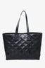 Saint Laurent Black Quilted East West Tote