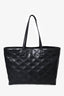 Saint Laurent Black Quilted East West Tote