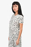 Helmut Lang Black/White Patterned Dress Size S