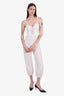 Reformation White Sleeveless Eyelet Jumpsuit Size 2