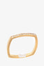 Tiffany & Co 18K Rose Gold Diamond Frank Gehry 'Torque Micro' Ring Size 4.5