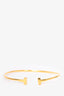 Tiffany & Co. 18K Yellow Gold Twine Narrow Wire Bracelet Size S