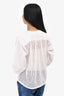 Queene and Belle White Perforated Top Size M