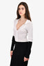 Remain Black/White V-Neck Collared Knit Dress Size 4