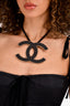 Pre-Loved Chanel™ 2008 Black/Gold Tone Acrylic Large 'CC' Necklace