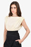L'Academie Cream/Black Sleeveless Top Size XXS