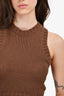 Monday Swimwear Brown Knit Top + Pant Set Size XS