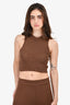 Monday Swimwear Brown Knit Top + Pant Set Size XS