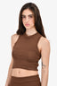 Monday Swimwear Brown Knit Top + Pant Set Size XS