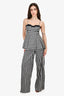 Rebecca Taylor Navy/White Gingham Top + Trousers Set Size 0