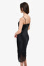 L'Agence Black Silk Slip Dress Size 2