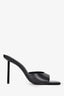 Black Suede Studio Black Leather Heels Size 38