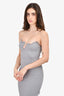 Christopher Esber Grey Structured Bust Maxi Dress Size XS