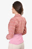 Lovers + Friends Pink Tweed Cropped Blazer Size XXS