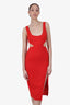 Lovers And Friends Red Cut-out Sleeveless Midi Dress Size XS