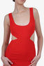 Lovers And Friends Red Cut-out Sleeveless Midi Dress Size XS