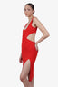 Lovers And Friends Red Cut-out Sleeveless Midi Dress Size XS