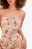 Raquel Allegra Pink Tie Dye Silk Slip Dress Est. Size S