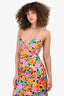 For Love & Lemons Multicoloured Floral Sleeveless Midi Dress Size S