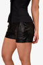 Vince Black Leather Mini Shorts Size 4