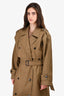 Toteme Army Green Cotton Oversized Trench Coat Size 32