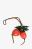 Loewe Orange/Green Leather Cherry Bag Charm