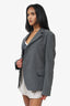 Comme des Garcons Grey Distressed Blazer Size L