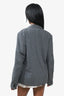 Comme des Garcons Grey Distressed Blazer Size L