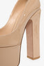 Valentino Nude Patent Leather Platform Heels Size 6
