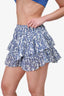 Isabel Marant Etoile Blue/White Floral Print Shorts Size 36
