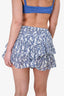 Isabel Marant Etoile Blue/White Floral Print Shorts Size 36
