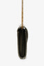 Saint Laurent Bronze Leather Cassandre Wallet on Chain