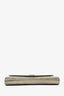Saint Laurent Bronze Leather Cassandre Wallet on Chain