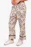 Twinset White/Black Floral Printed Palazzo Pants Size 44