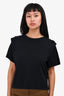 Isabel Marant Black Puff Sleeve Top Size XS
