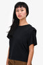 Isabel Marant Black Puff Sleeve Top Size XS
