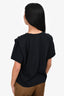 Isabel Marant Black Puff Sleeve Top Size XS