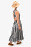 Ulla Johnson Blue Plaid Cotton Sleeveless Maxi Dress Size 0