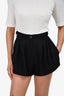 Forte Forte Black Pleated Shorts Est. Size XS